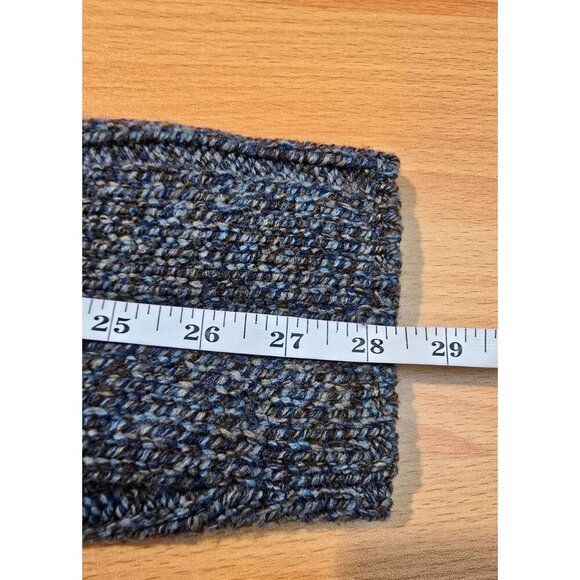 Express Mens Cardigan Sz XL Full Zip Chunky Knit Stretch Mock Neck Wool Blend - Picture 5 of 12